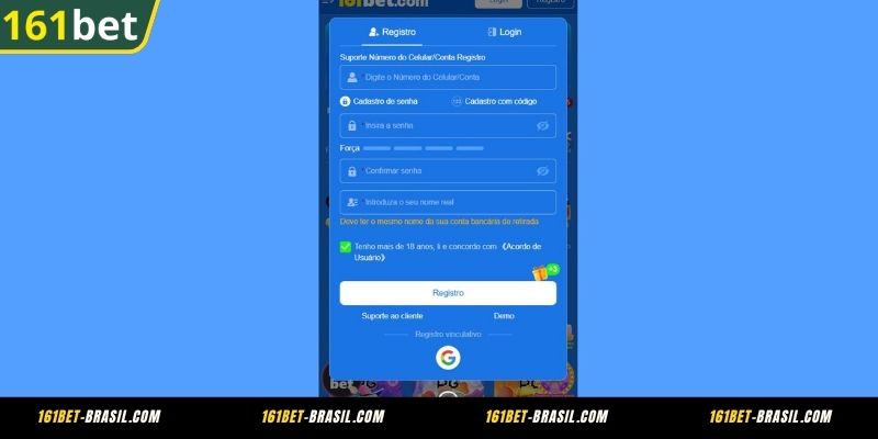 Guia Passo a Passo para Registro na 161BET