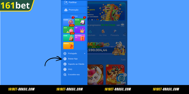Passo a Passo para Baixar 161BET App no Android (APK)